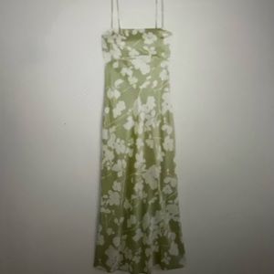 New Abercrombie & Fitch Cowl back Satin Slip MIDI Dress